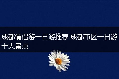 成都情侣游一日游推荐 成都市区一日游十大景点