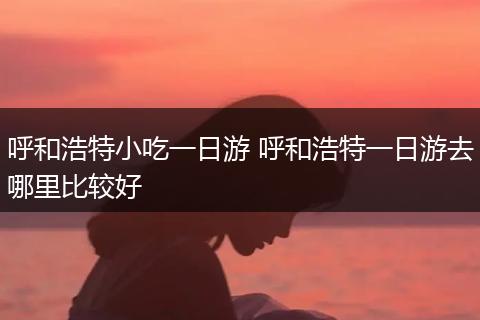 呼和浩特小吃一日游 呼和浩特一日游去哪里比较好