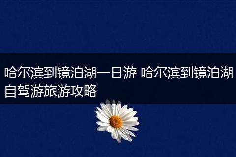 哈尔滨到镜泊湖一日游 哈尔滨到镜泊湖自驾游旅游攻略