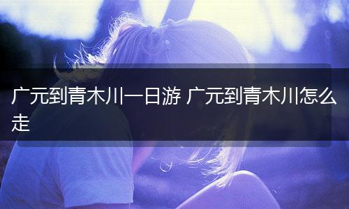 广元到青木川一日游 广元到青木川怎么走