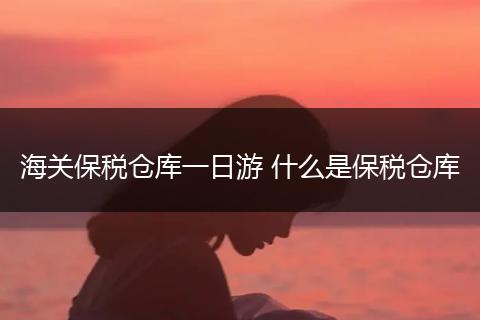 海关保税仓库一日游 什么是保税仓库