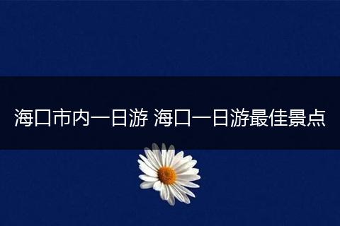 海口市内一日游 海口一日游最佳景点