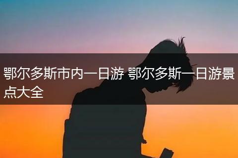 鄂尔多斯市内一日游 鄂尔多斯一日游景点大全
