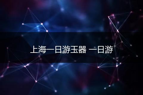 上海一日游玉器 一日游