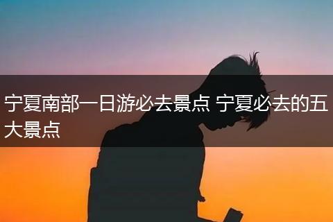 宁夏南部一日游必去景点 宁夏必去的五大景点