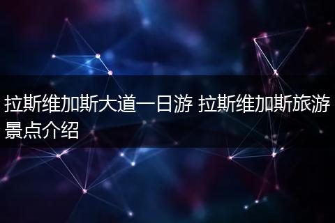 拉斯维加斯大道一日游 拉斯维加斯旅游景点介绍