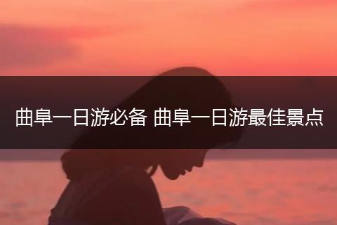 曲阜一日游必备 曲阜一日游最佳景点