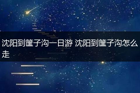 沈阳到筐子沟一日游 沈阳到筐子沟怎么走