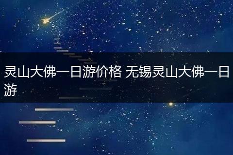 灵山大佛一日游价格 无锡灵山大佛一日游