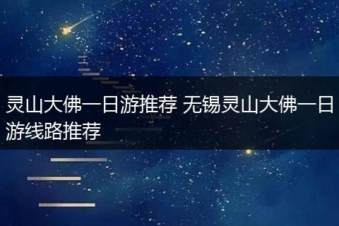 灵山大佛一日游推荐 无锡灵山大佛一日游线路推荐