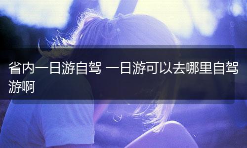 省内一日游自驾 一日游可以去哪里自驾游啊