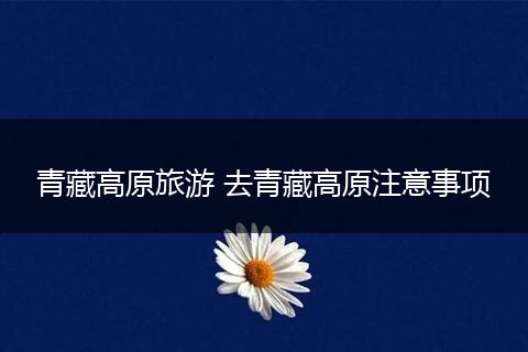 青藏高原旅游 去青藏高原注意事项