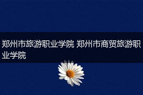 郑州市旅游职业学院 郑州市商贸旅游职业学院