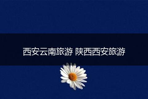 西安云南旅游 陕西西安旅游