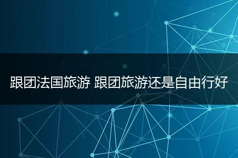 跟团法国旅游 跟团旅游还是自由行好