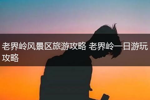 老界岭风景区旅游攻略 老界岭一日游玩攻略
