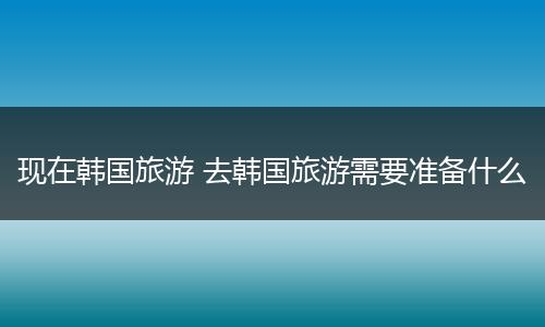 现在韩国旅游 去韩国旅游需要准备什么