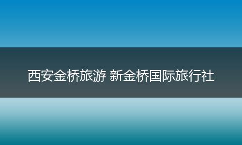 西安金桥旅游 新金桥国际旅行社