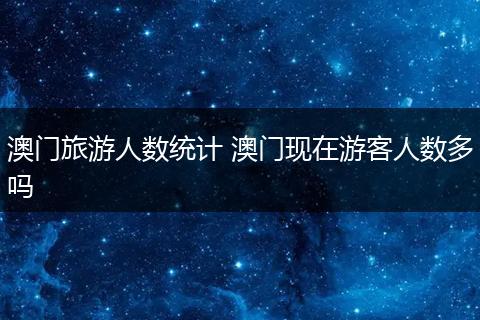 澳门旅游人数统计 澳门现在游客人数多吗
