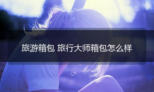 旅游箱包 旅行大师箱包怎么样