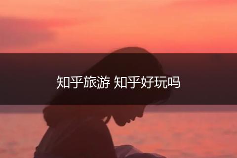 知乎旅游 知乎好玩吗