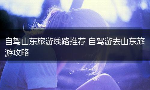自驾山东旅游线路推荐 自驾游去山东旅游攻略