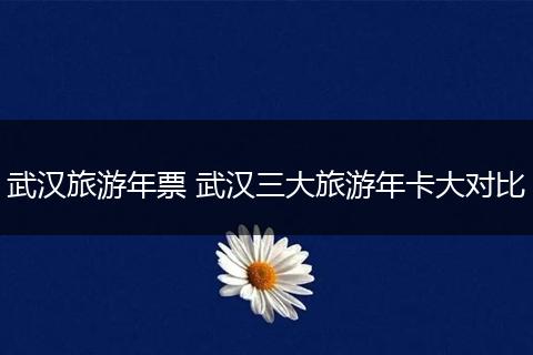 武汉旅游年票 武汉三大旅游年卡大对比