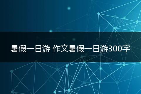暑假一日游 作文暑假一日游300字