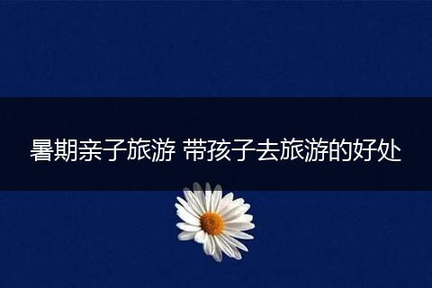 暑期亲子旅游 带孩子去旅游的好处