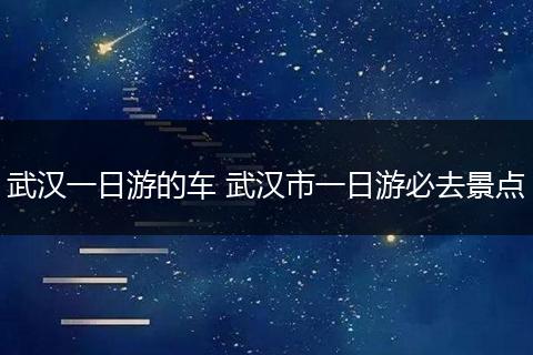 武汉一日游的车 武汉市一日游必去景点