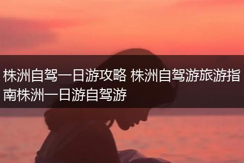 株洲自驾一日游攻略 株洲自驾游旅游指南株洲一日游自驾游