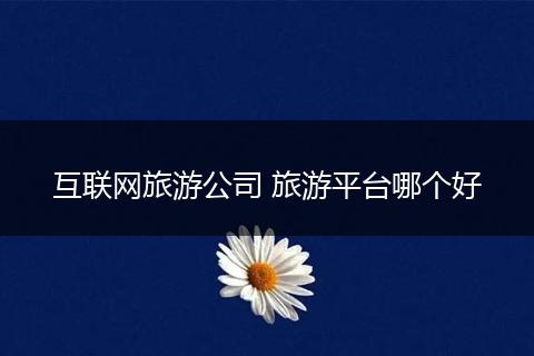 互联网旅游公司 旅游平台哪个好