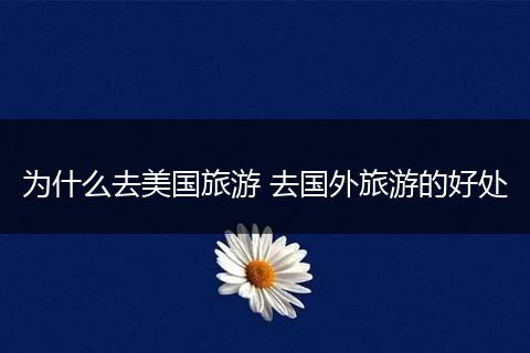 为什么去美国旅游 去国外旅游的好处