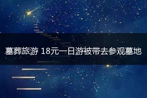 墓葬旅游 18元一日游被带去参观墓地