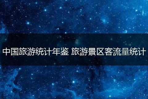中国旅游统计年鉴 旅游景区客流量统计