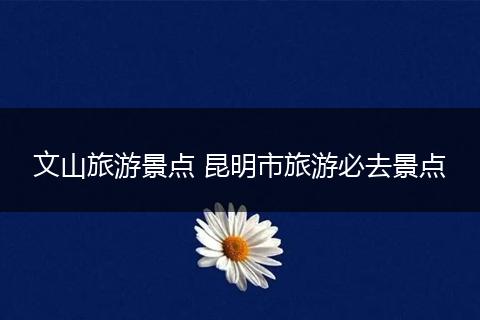 文山旅游景点 昆明市旅游必去景点
