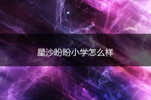 星沙盼盼小学怎么样