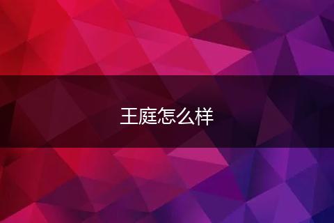 王庭怎么样