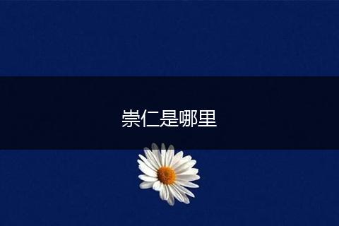 崇仁是哪里