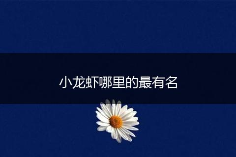 小龙虾哪里的最有名