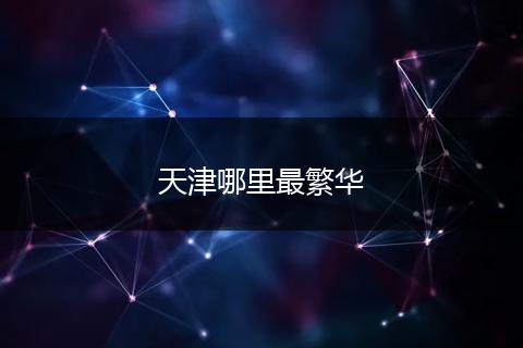 天津哪里最繁华