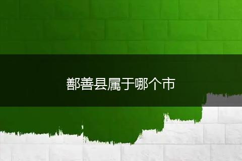 鄯善县属于哪个市