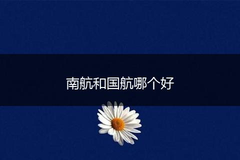 南航和国航哪个好