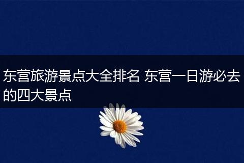 东营旅游景点大全排名 东营一日游必去的四大景点