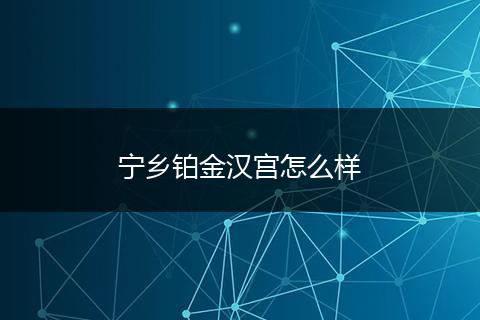宁乡铂金汉宫怎么样
