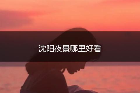 沈阳夜景哪里好看