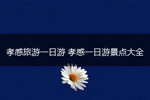 孝感旅游一日游 孝感一日游景点大全