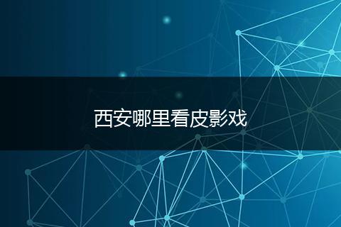 西安哪里看皮影戏