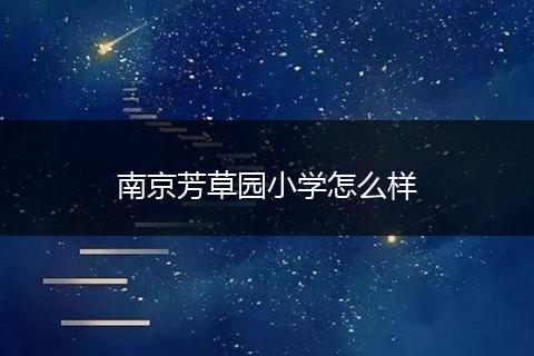 南京芳草园小学怎么样