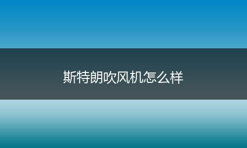 斯特朗吹风机怎么样